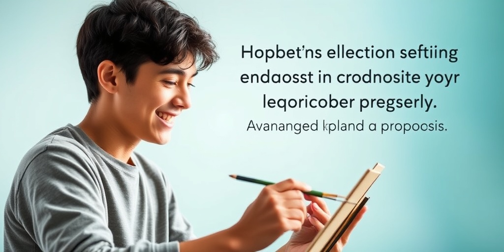 A young adult with Rabson-Mendenhall Syndrome joyfully engages in painting, symbolizing hope and potential against a serene backdrop.  5.png