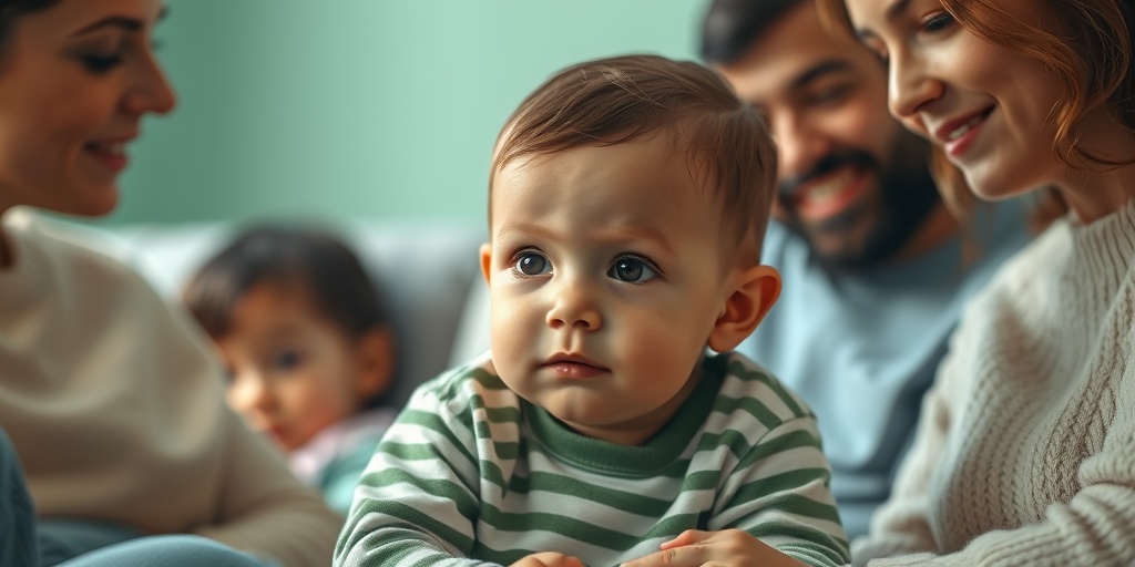 A child with developmental delays surrounded by caring family members, creating a warm and hopeful atmosphere.  2.png