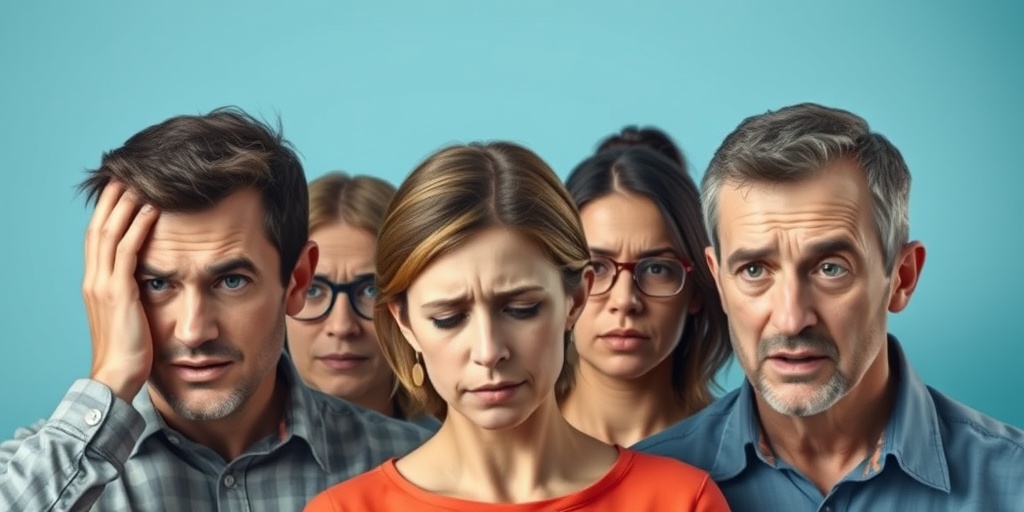 A diverse group showing TIA symptoms, their expressions highlighting urgency and the need for awareness.  2.png