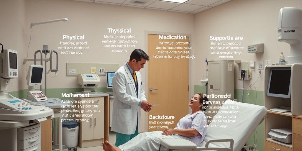 A healthcare professional engages with a patient, showcasing treatment options for Sudanophilic Leukodystrophy in a bright, clinical environment.4.png