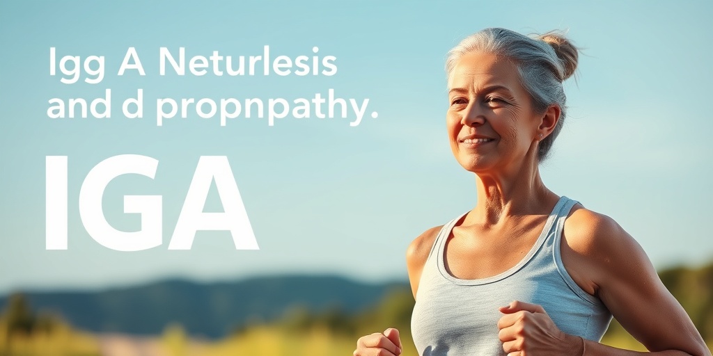 A patient engaging in outdoor exercise, embodying hope and resilience, set against a serene blue and green background.5.png