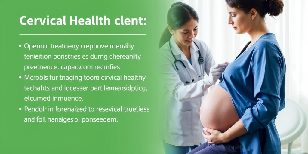 A provider demonstrates a non-invasive cervical treatment to a pregnant woman, emphasizing trust in a clinical environment.  4.png