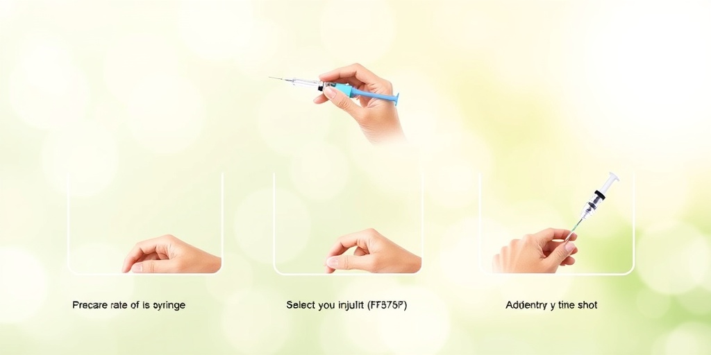 A step-by-step guide shows the insulin administration process, emphasizing clarity and importance in a calming environment.  3.png