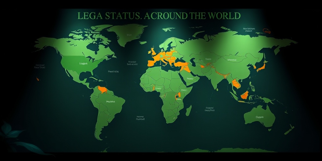 A world map illustrating kava's legal status, adorned with cultural symbols and dramatic lighting for impact.  5.png