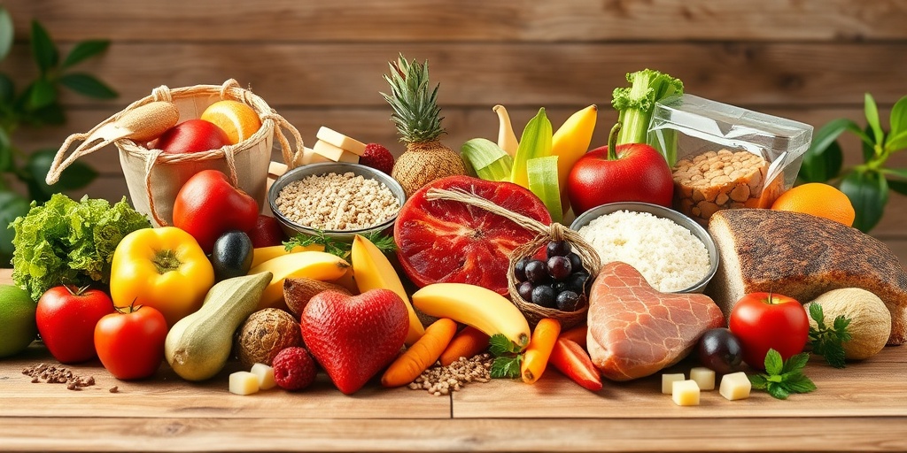 An artful display of heart-healthy foods on a wooden table, promoting nutrition awareness in a fresh, inviting atmosphere.  5.png