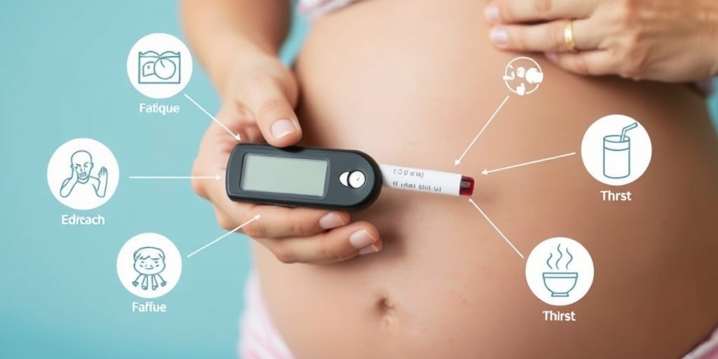 Close-up of a pregnant woman's hands testing blood with a glucose meter, highlighting awareness of gestational diabetes symptoms.  2.png