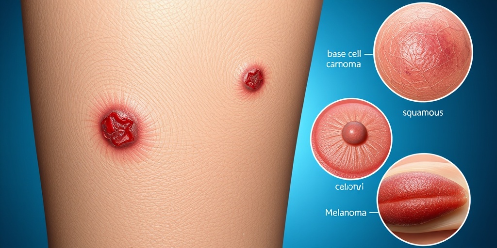 Close-up views of various skin cancer types, highlighting lesions with detailed textures against a subtle blue background.  2.png