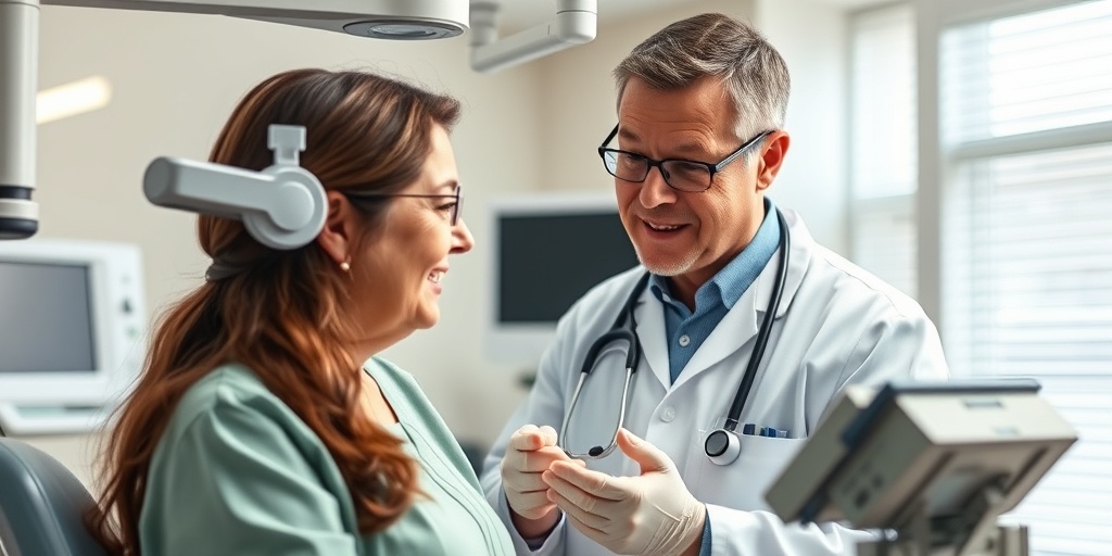 Healthcare professional performing diagnostic tests for HHT in a modern facility, showcasing advanced medical technology.  3.png