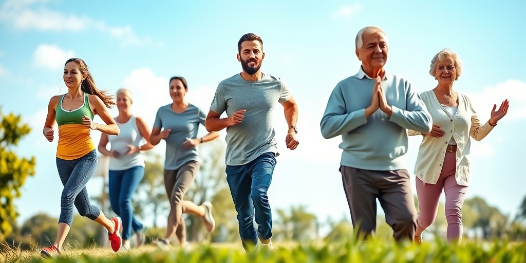 Individuals engage in healthy activities, promoting TIA prevention in a vibrant, community-focused environment.  5.png