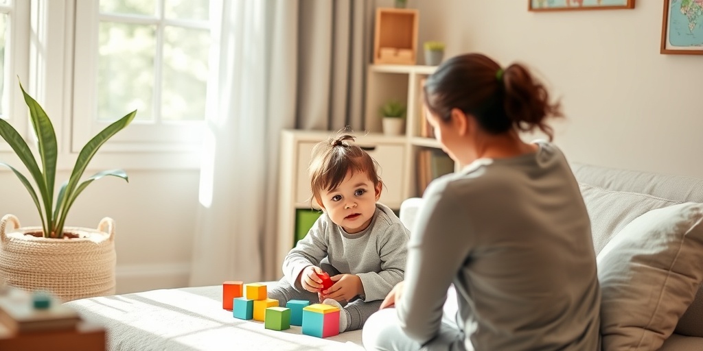 A child engaged in therapy with a supportive therapist, using colorful tools in a warm, inviting treatment room.  4.png