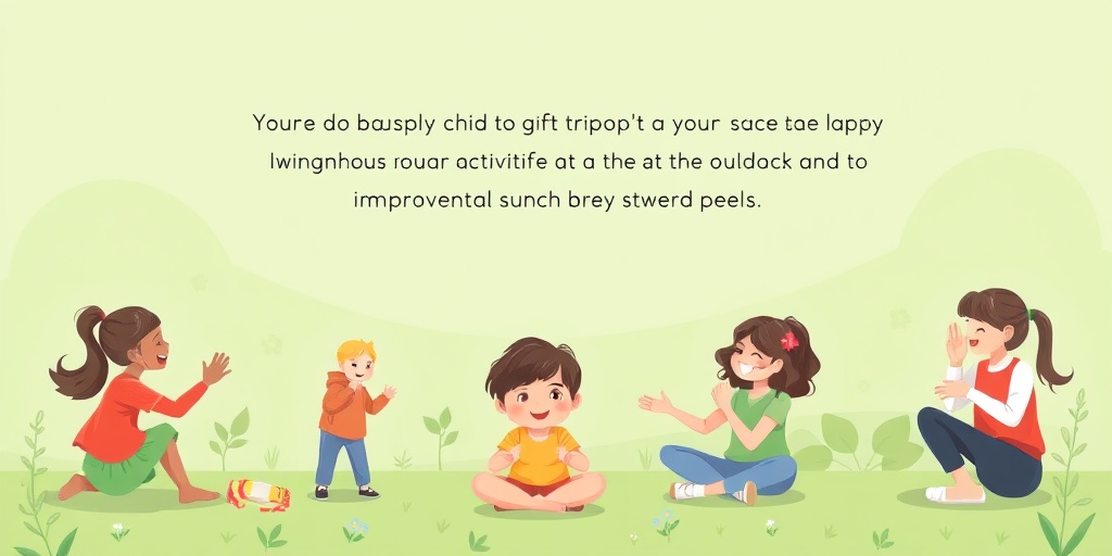 A child joyfully playing with friends, engaging in calming activities, surrounded by nature and supportive peers in a tranquil setting. 5.png