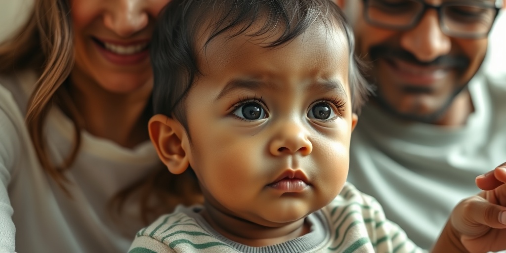 A child shows motor difficulties in a warm, supportive environment, surrounded by attentive family members.  2.png