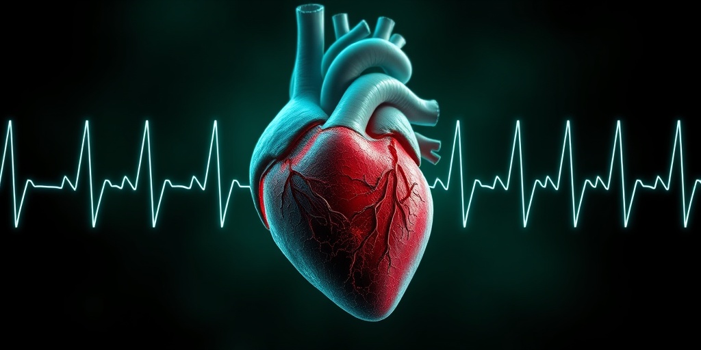 A distressed heart representation illustrates complications of mitral valve regurgitation, with visual indicators of heart failure and irregular rhythms.  4.png