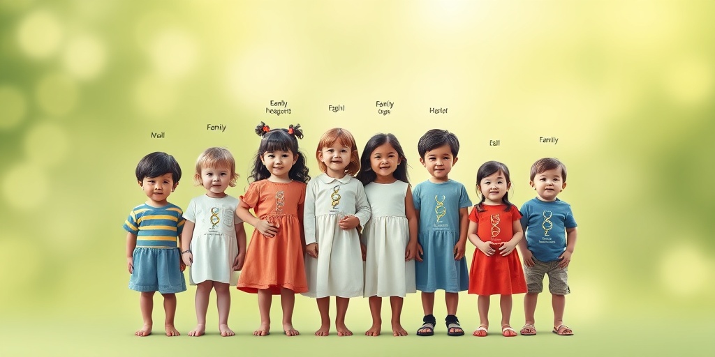 A diverse group of children stands together, representing genetic risk factors for Aganglionic Megacolon in a supportive setting.  3.png