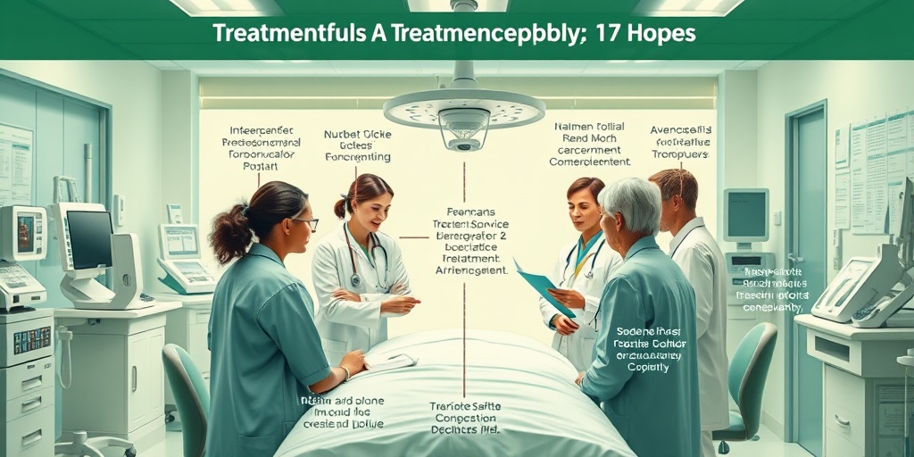 A multidisciplinary team of healthcare professionals collaborating on treatment options for arhinencephaly in a modern facility. 4.png