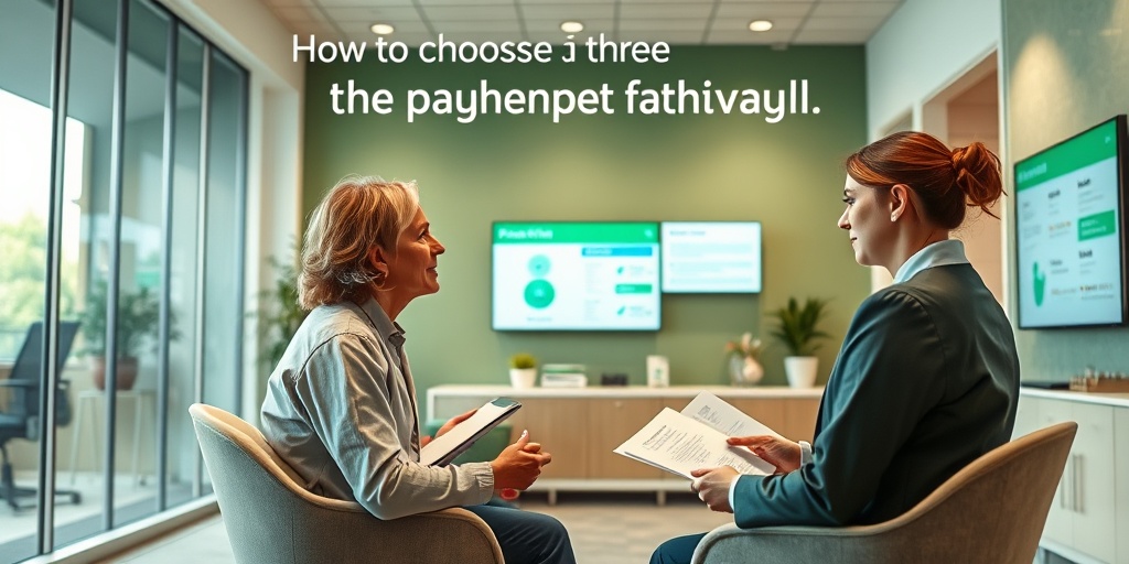 A patient discusses key factors with a healthcare advisor in a well-designed office, emphasizing informed healthcare choices.  4.png