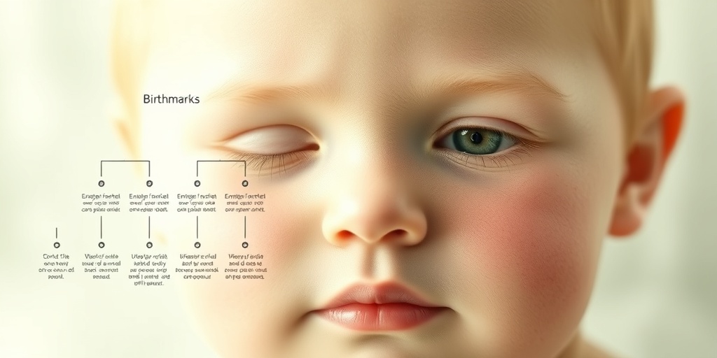 A split-screen image illustrates genetic and environmental causes of birthmarks, promoting education and awareness in soothing colors.  3.png