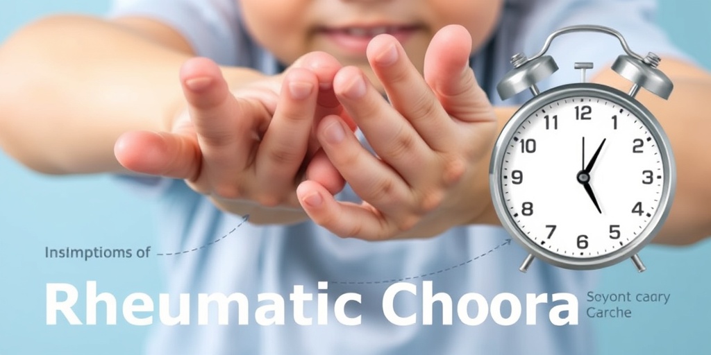 Close-up of a child's hands displaying involuntary movements, set against a soft blue backdrop, symbolizing the condition's unpredictability. 2.png