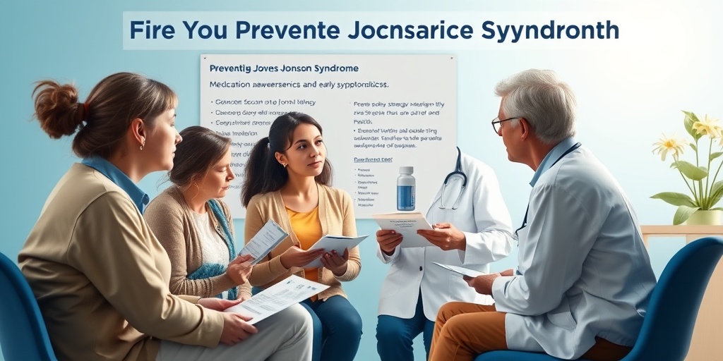 Educating patients on preventing Stevens Johnson Syndrome, with bright visuals and engaging discussions about medication awareness and symptoms.  5.png