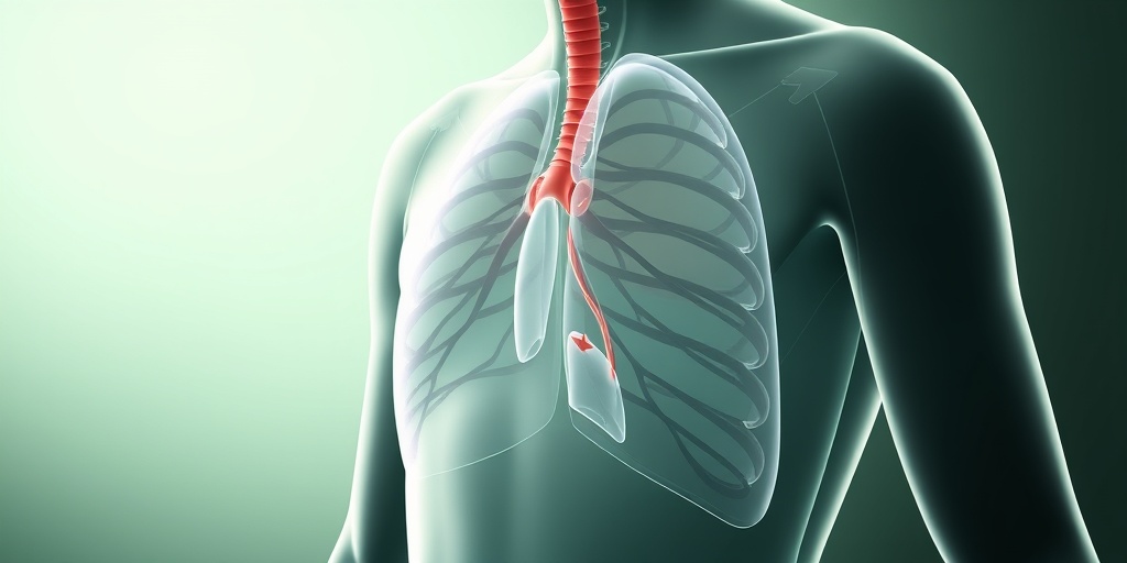 An illustration of the diaphragm contracting during breathing, with arrows indicating airflow and a side view of a human torso. 2.png