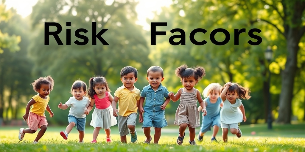 Diverse children playing in a park, representing the demographic factors linked to Kawasaki Disease awareness.  3.png