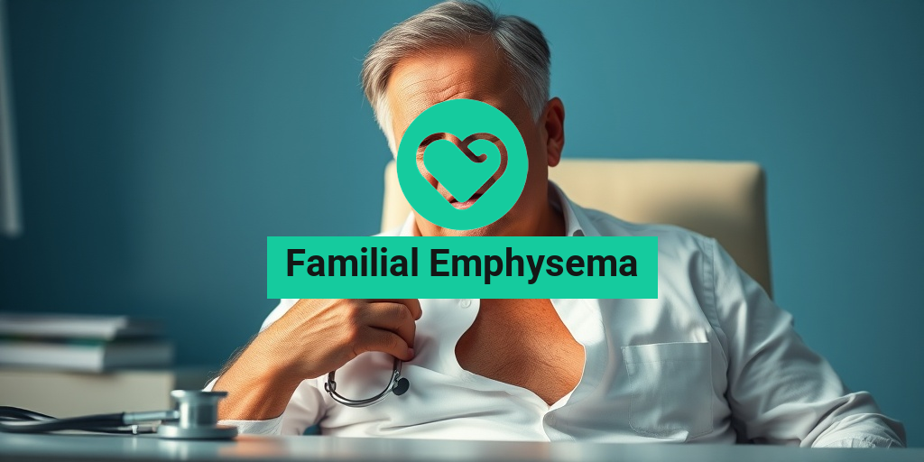 A middle-aged man sits in a doctor's office, struggling to breathe, with concern etched on his face. β’ Yesil Health