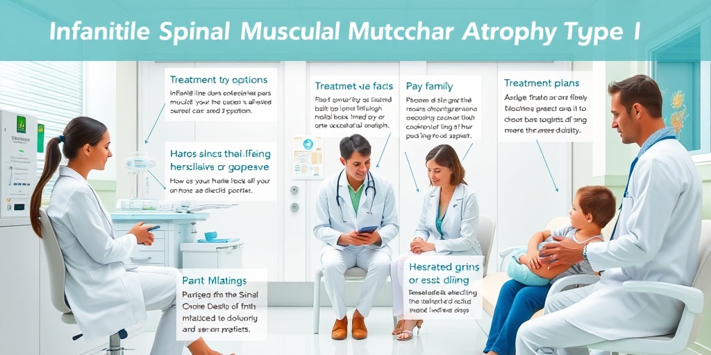 A modern clinic scene where a healthcare team discusses treatment options with a supportive family.  4.png