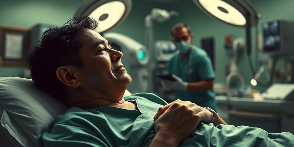 A patient in a hospital setting receives urgent care for Takayasu Disease, surrounded by medical professionals and equipment, conveying seriousness.  4.png