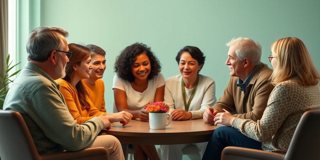 A support group meeting for families affected by hydrocephalus, fostering community and shared experiences.  5.png