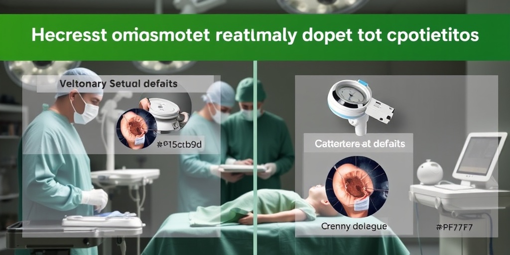 A surgical team in an operating room, showcasing various treatment options for ventricular septal defects with advanced medical equipment.  4.png