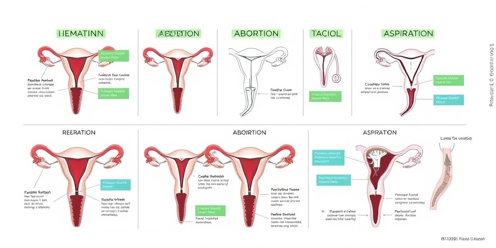 Informative diagrams illustrate various abortion methods on a clean white background, enhancing understanding with color-coded labels.  2.png