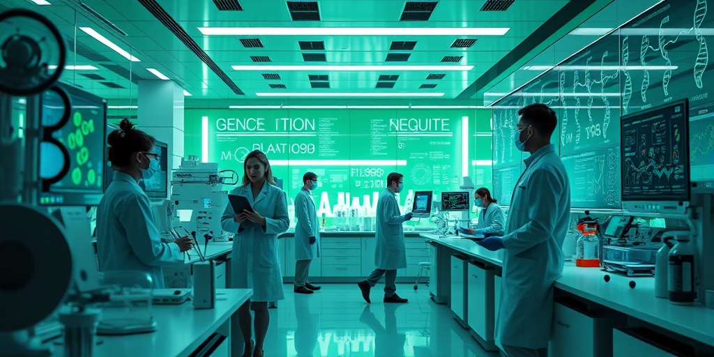 Scientists collaborate in a high-tech lab, surrounded by advanced equipment, symbolizing hope and innovation in Primary Immunodeficiency research.5.png