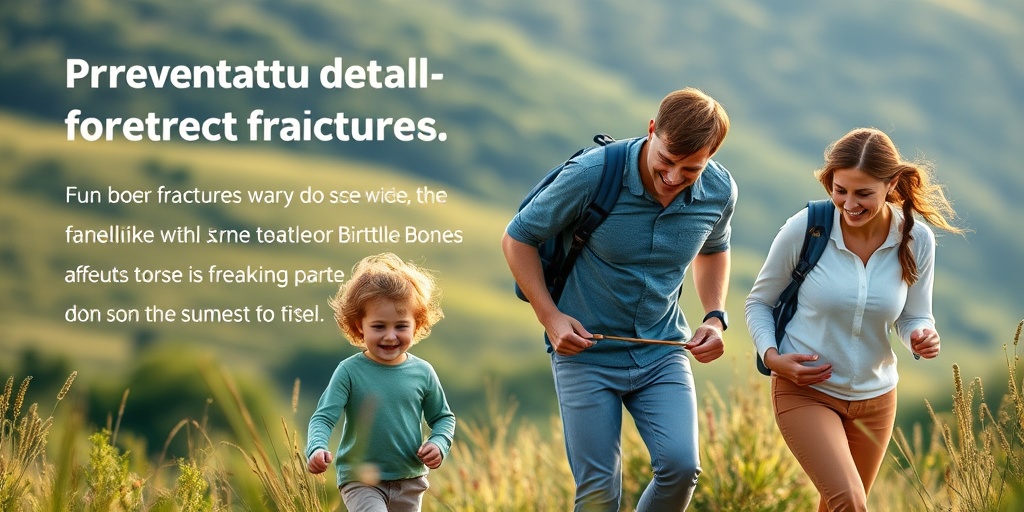 A family enjoys a gentle hike, promoting safety and activity for children with Brittle Bone Disease in a serene landscape. 5.png