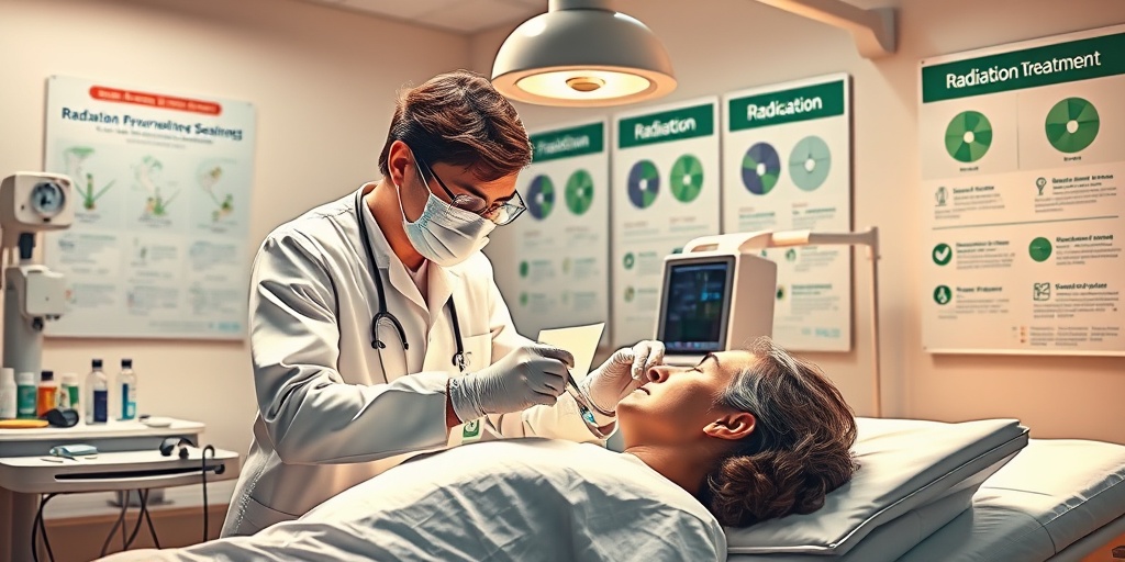 A healthcare professional administers treatment to a patient, showcasing medical tools and a warm, hopeful atmosphere in the clinic.  4.png