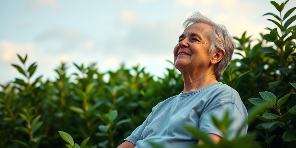 A patient enjoys a peaceful moment outdoors, symbolizing hope and positive outcomes from effective management of their condition.  5.png