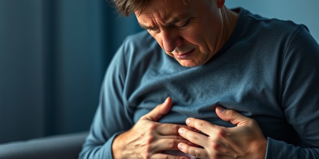 A patient shows signs of IgA nephropathy, seated in a softly lit room, reflecting concern and discomfort. 2.png