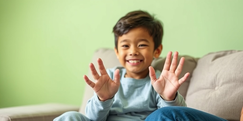 A recovering child smiles on a couch, with a parent nearby, embodying resilience and support in healing.5.png