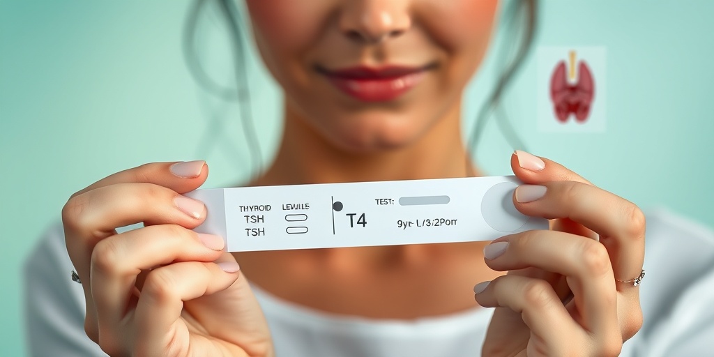 Close-up of a woman's hands holding thyroid test results, reflecting concern and hope against a soothing green-blue background.2.png