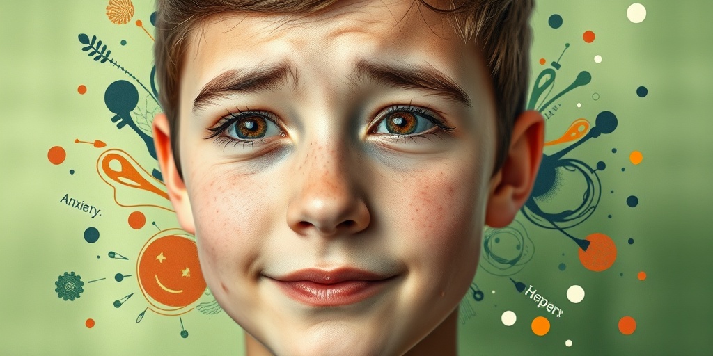 A close-up of a young person's face reveals vulnerability and strength, reflecting the complexities of anxiety and depression.  2.png