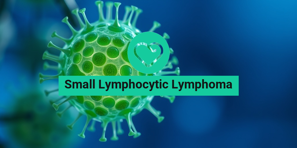 A close-up view of a lymphocytic lymphoma cell under a microscope, showcasing intricate textures and colors. β’ Yesil Health AI
