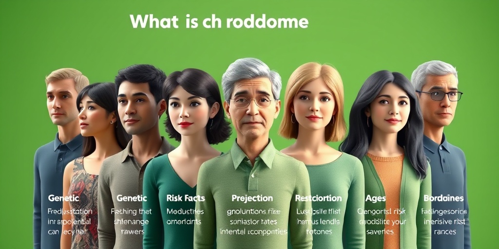 A diverse group of individuals representing clival chordoma risk factors, set against a harmonious green background.  3.png