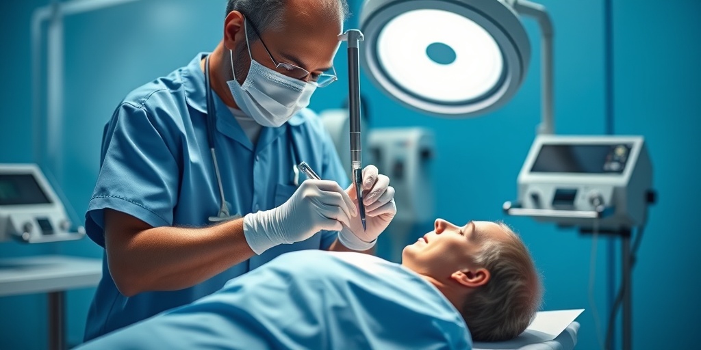 A healthcare professional performs a lumbar puncture in a modern facility, showcasing precision and care in diagnosis.  3.png