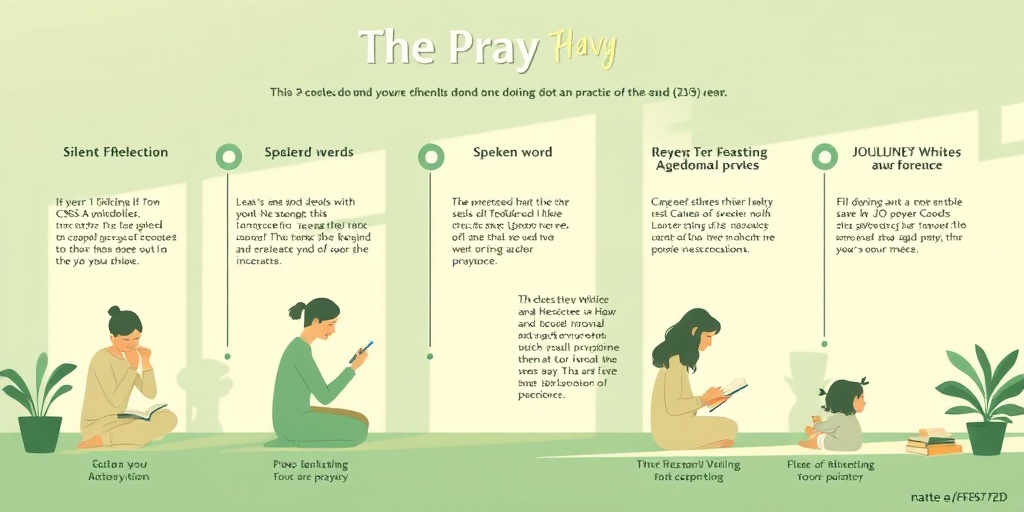 A step-by-step guide on effective prayer, illustrated in a tranquil environment, inviting exploration of the practice. 4.png