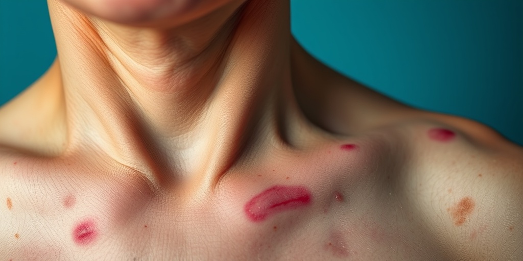 Close-up of skin showing Non-Hodgkin's Lymphoma symptoms, highlighting texture and emotional impact with gentle lighting.  2.png