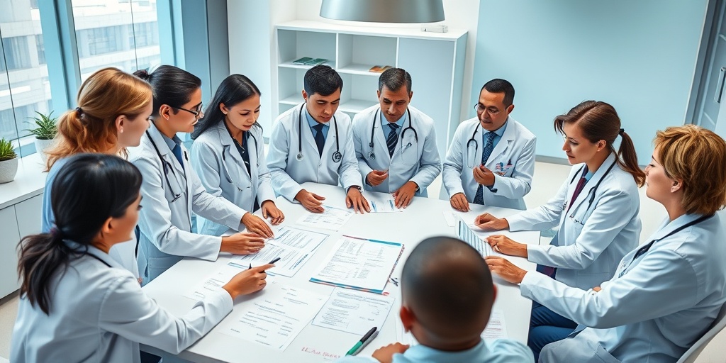 Healthcare professionals collaborate around a table, emphasizing teamwork in diagnosing Wolf-Hirschhorn Syndrome. 2.png