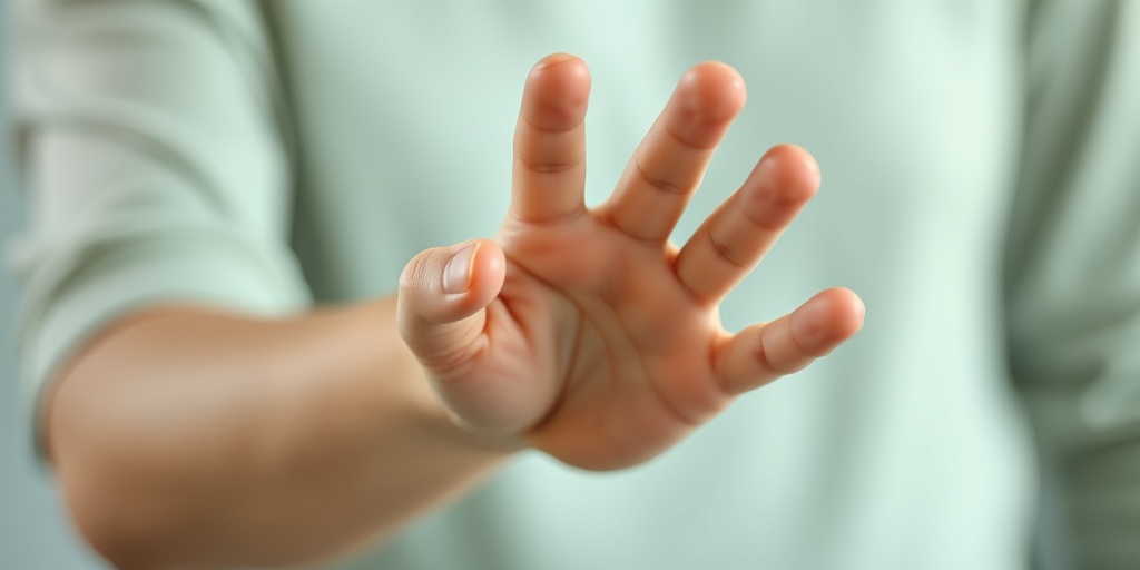 A child's small hand reaches out for help, symbolizing vulnerability against a blurred supportive adult figure. 3.png