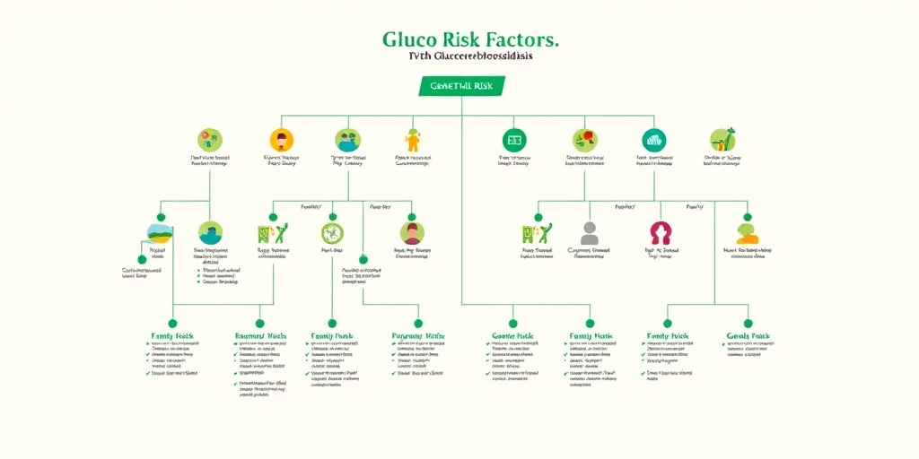 A colorful family tree diagram illustrates genetic risk factors for glucocerebrosidosis, highlighting ethnicity and family history.  3.png