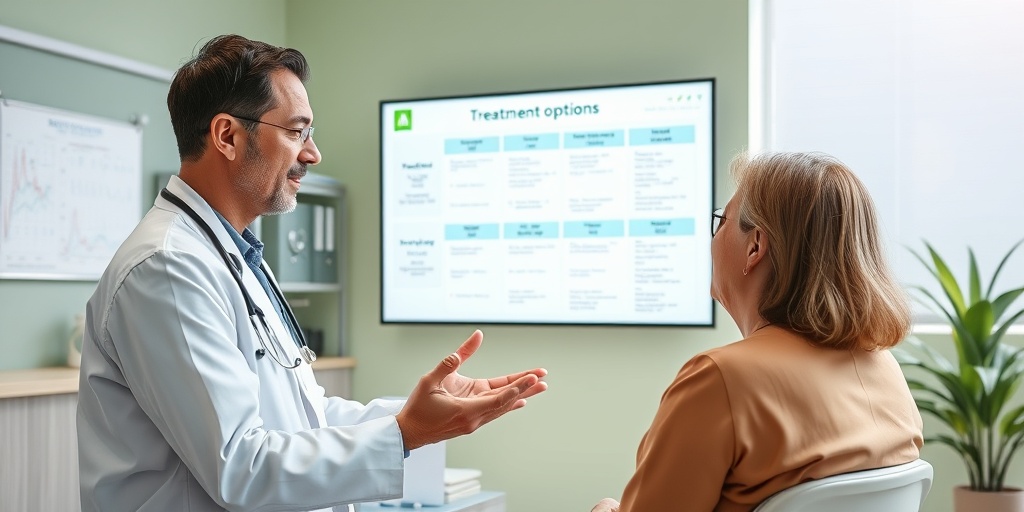 A healthcare professional discusses CMTC treatment options with a patient in a modern, inviting medical office.  4.png