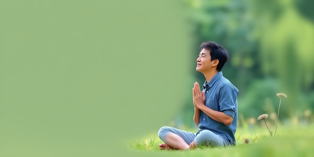 A patient practices mindfulness outdoors, balancing daily life with endocarditis, surrounded by nature's tranquility.  5.png