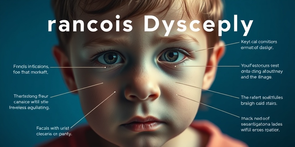 Close-up of a child's face with Francois Dyscephaly, highlighting facial asymmetry against a subtle blue background.  2.png